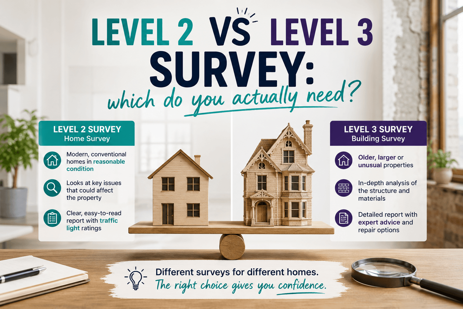 Level 2 vs Level 3 Survey: which do you actually need?